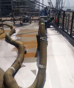 大型船舶甲板鋼板拋丸機