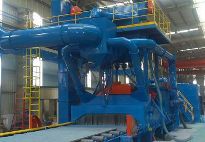 鋼板拋丸機(jī)，鋼板預(yù)處理線(xiàn)噴砂除銹設(shè)備