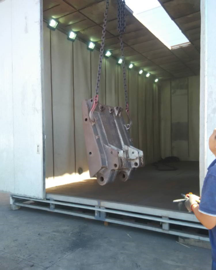 無(wú)地坑氣力回收噴砂房